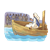 Jesus in Boat Color PNG
