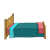 Brown Bed Color PNG