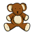Stuffed Bear Color PNG