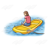 Lady on a Raft