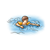 Swimming Boy Color PNG