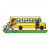 Boy Running to Bus Color PDF