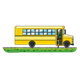 School Bus with children entering the open door