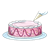 Frosting a Cake Color PNG