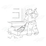 Bear Sweeping Porch