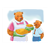 Bears with Pies Color PDF