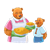 Bears with Pies Color PNG