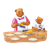 Bear Cutting Pie Color PNG