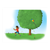 Boy Flying a Kite Color PDF