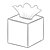 Blue Tissue Box Line PNG
