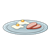 Ham and Eggs Plate Color PNG