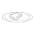 Toast on a Plate Line PNG