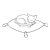 Gray Cat Line PNG