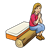 Camping Lady Color PNG