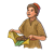 Boy Holding Lunch Color PNG