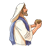 Jesus Breaking Bread Color PNG