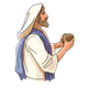 Jesus Breaking Bread 