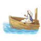 Jesus in Boat  