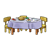 Dinner on Table Color PNG