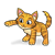 Orange Kitten Color PNG