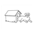 Dog in Doghouse Line PDF