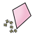 Pink Kite Color PNG