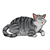 Big Gray Cat Color PDF