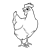 White Hen Line PNG