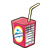 Red Juice Box Color PNG