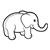 Stuffed Elephant Line PDF