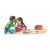 Boy Telling Girl Color PNG