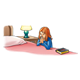 Girl Praying beside her bed