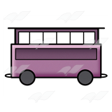 Purple Train Car