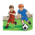 Boys Playing Soccer Color PNG