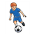 Boy Playing Soccer Color PDF