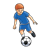 Boy Playing Soccer Color PNG