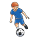 Boy Playing Soccer 