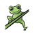 Frog Climbing Color PDF