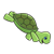 Diving Turtle Color PNG