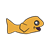 Yellow-Orange Fish Color PNG