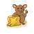 Mouse Eating Cheese Color PDF