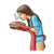 Lady Smelling Pie Color PDF