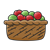 Basket of Plums Color PNG