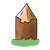 Pointed Stump Color PNG