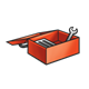 Red Toolbox with a wrench