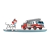 Fire Engine and Dog Color PNG