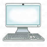 Gray Computer Screen