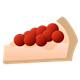Cherry Cheesecake slice