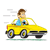 Man Driving Color PNG