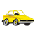 Small Yellow Car Color PNG